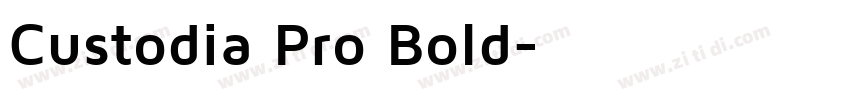 Custodia Pro Bold字体转换